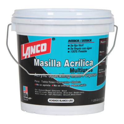 MASILLA LANCO SC-101-5 SPACKLING 1/4 GL ACRILICA EXTERIOR/INTERIOR