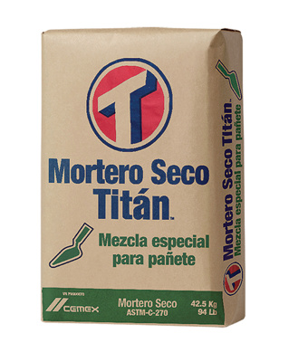 MORTERO PAÑETE TITAN 42.5KG NORMAL 