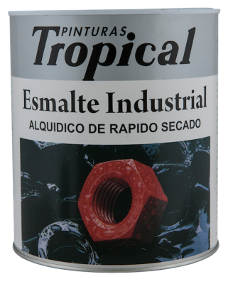 PINTURA TROPICAL ESMALTE INDUSTRIAL  GRIS PLATA 65 1/4 GL
