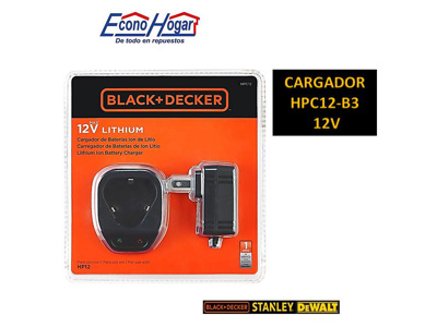CARGADOR BATERIA BLACK&DECKER HPC12-B3 12V MAX