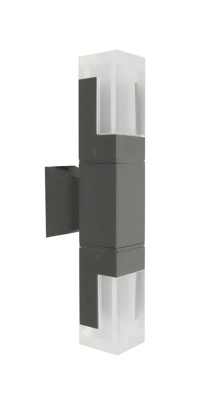 LAMPARA LIGHTSOURCE 8798 W-GR-3 EXTERIOR PARED LED 3 W 3000 K NEGRO