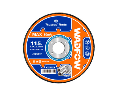 DISCO CORTE WADFOW WAC1345 METAL 4-1/2X3/64X7/8" PLANO 115X1X22.2MM